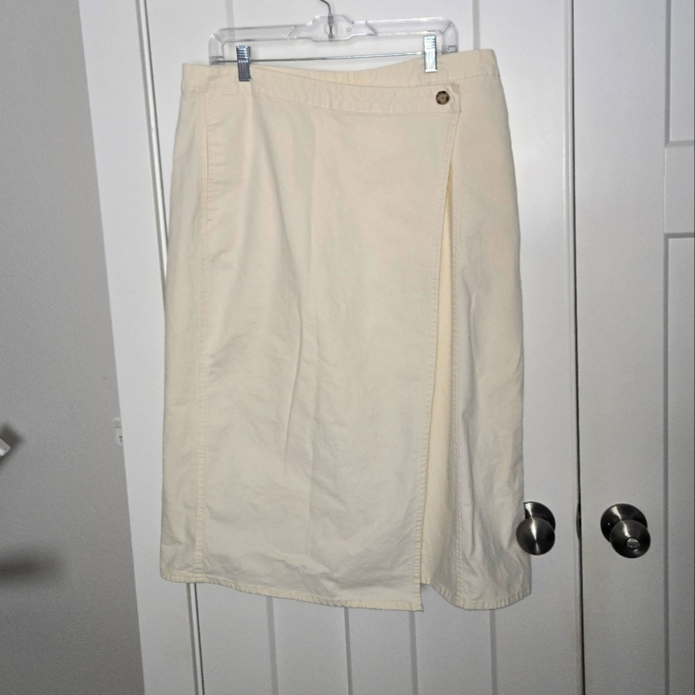 Midi wrap skirt